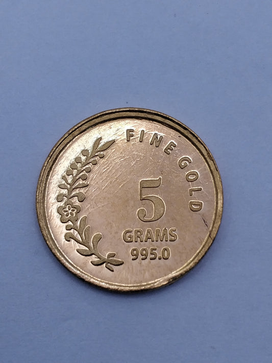 995 Purity Gold Coin for Investment & Gifting | Weight 5G
