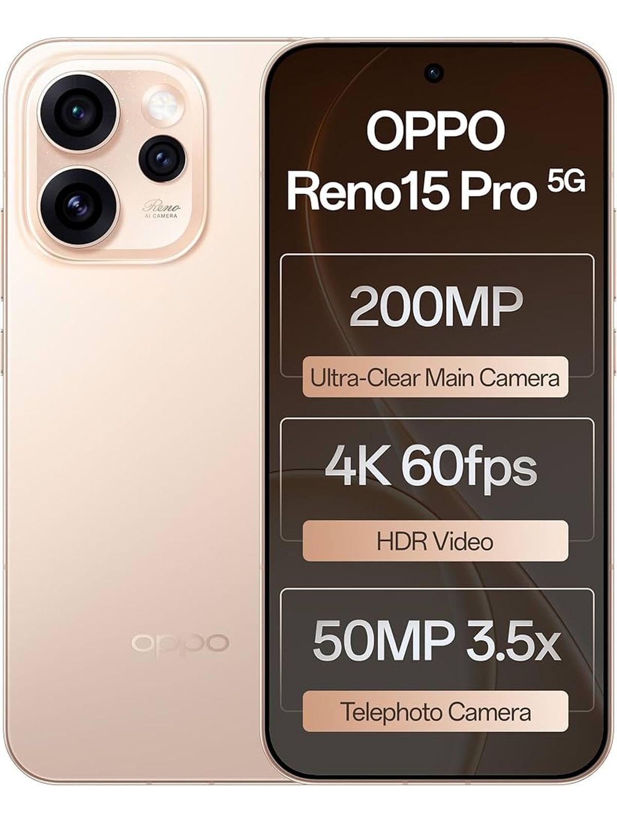 Oppo Reno15 Pro (India) 5G - Second hand phone Mobile - Original Product Photo