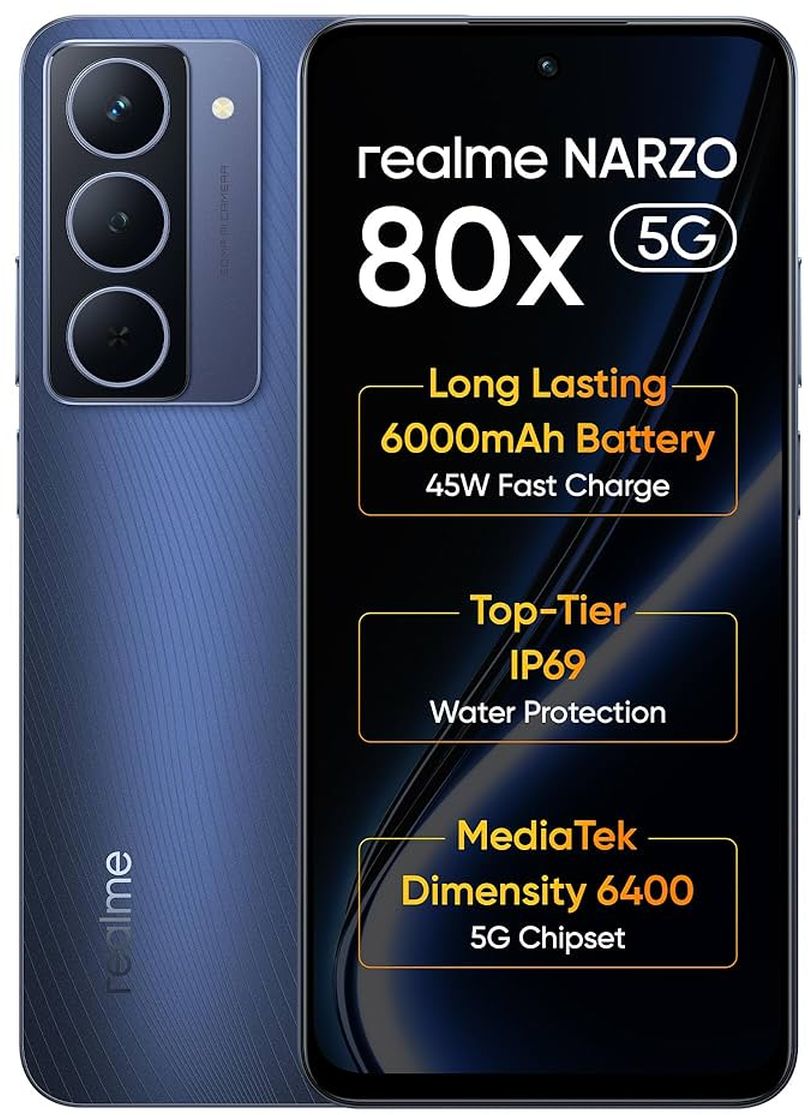 Realme Narzo 80x 5G - Used phone Handset - Manufacturer Provided Image