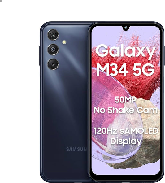 Samsung Galaxy M34 5G - Certified Refurbished Cell Phone - Genuine Manufacturer Picture