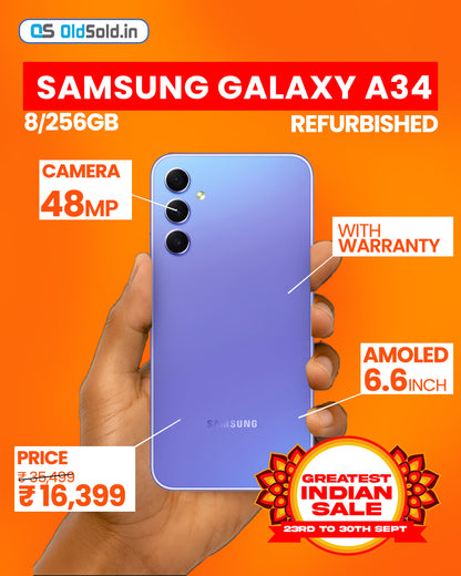Samsung Galaxy A34 5G - Refurbished Smartphone - Official Image