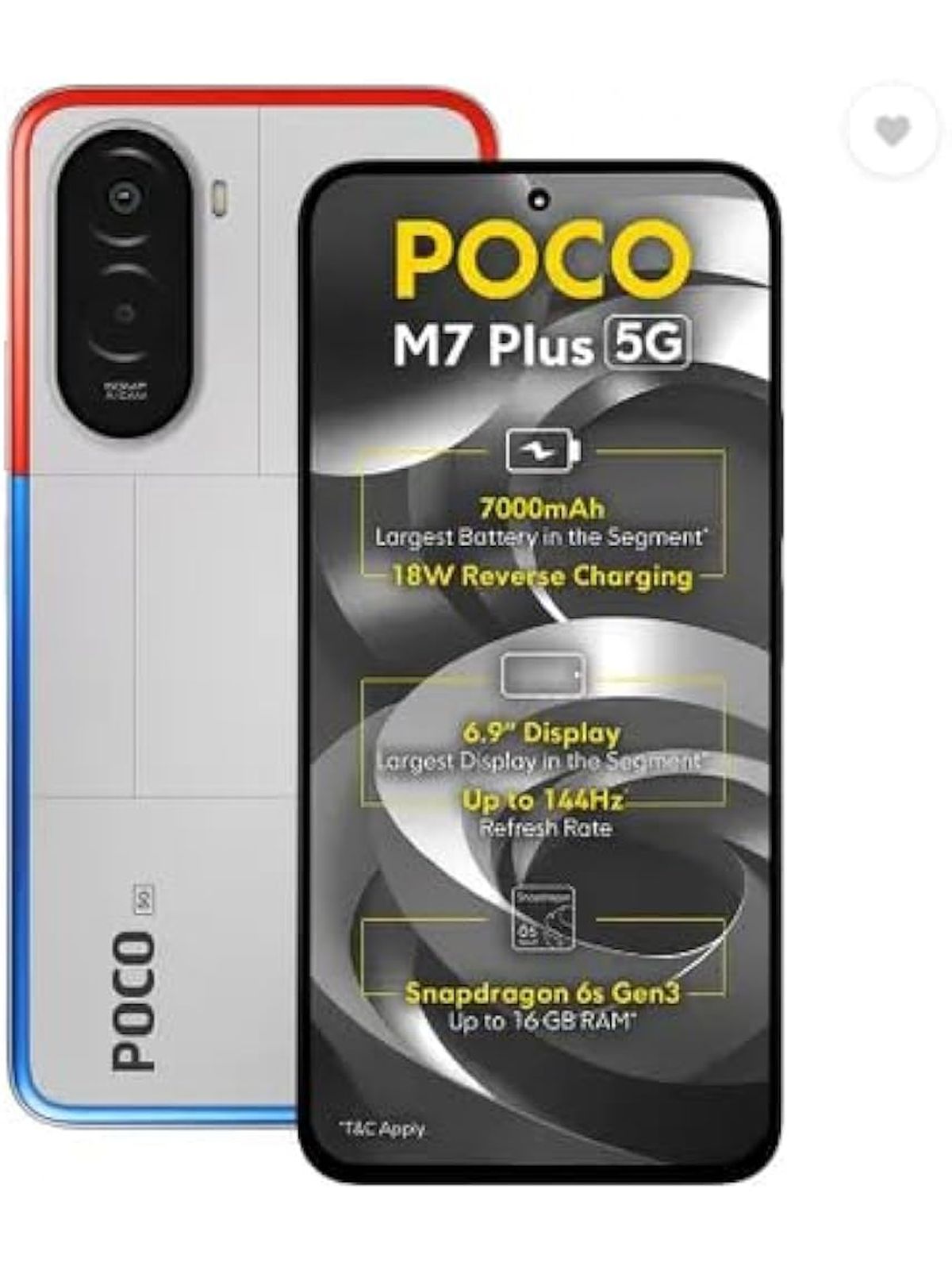 Xiaomi Poco M7 Plus 5G - Used phone Handset - Manufacturer Provided Image