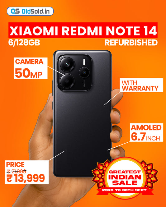 Xiaomi Redmi Note 14 5G - Renewed Mobile Device - Authentic Product Photo