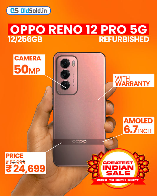 Oppo Reno12 Pro 5G - Renewed Mobile Device - Authentic Product Photo